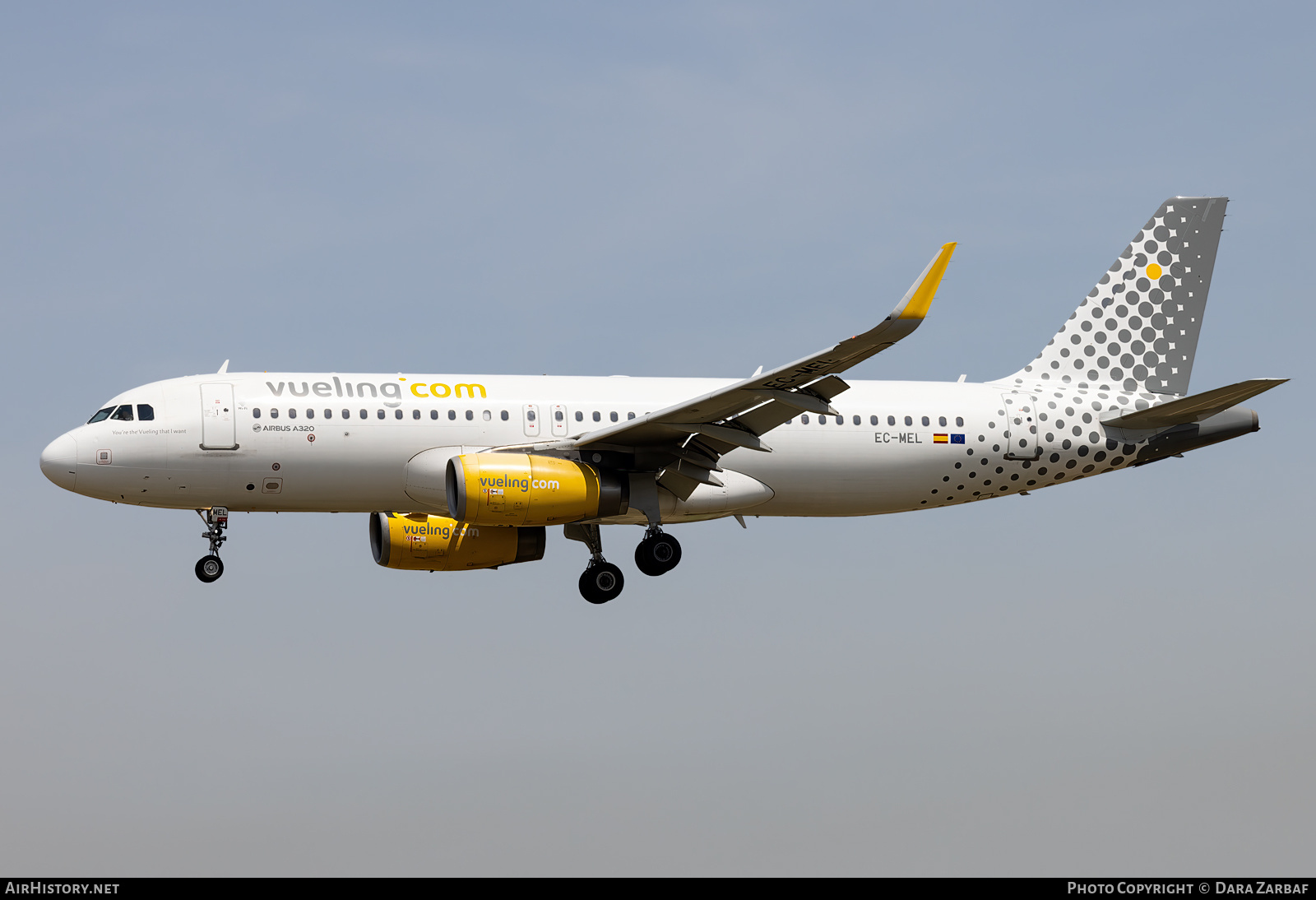 Aircraft Photo of EC-MEL | Airbus A320-232 | Vueling Airlines | AirHistory.net #696317