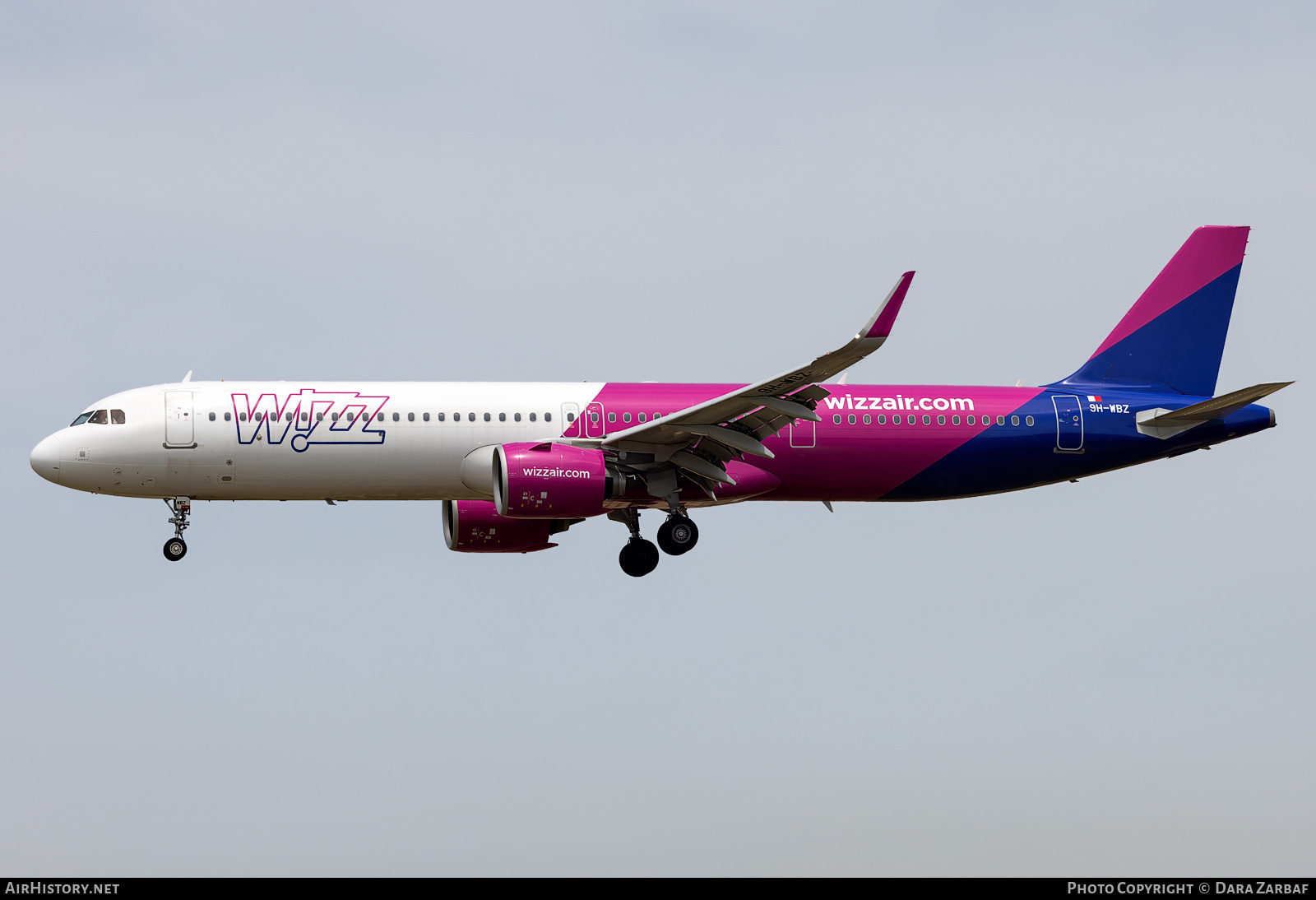 Aircraft Photo of 9H-WBZ | Airbus A321-271NX | Wizz Air | AirHistory.net #696319
