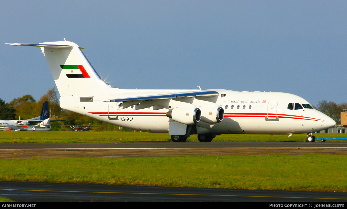 Aircraft Photo of A6-RJ1 | BAE Systems Avro 146-RJ85 | AirHistory.net #696368