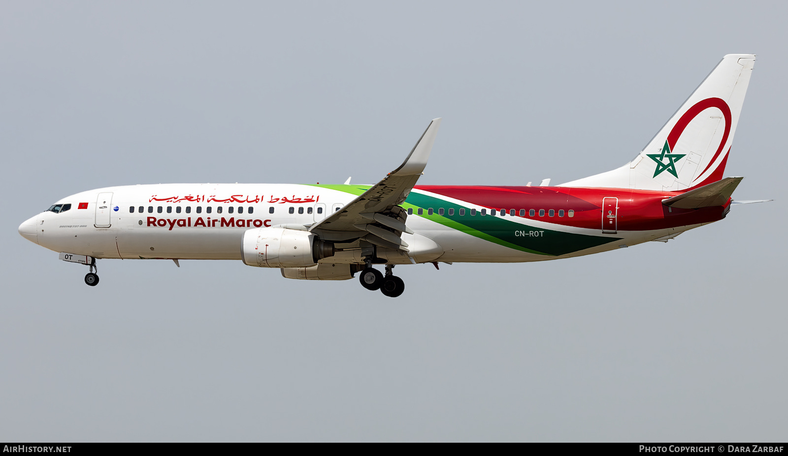 Aircraft Photo of CN-ROT | Boeing 737-8B6 | Royal Air Maroc - RAM | AirHistory.net #696390