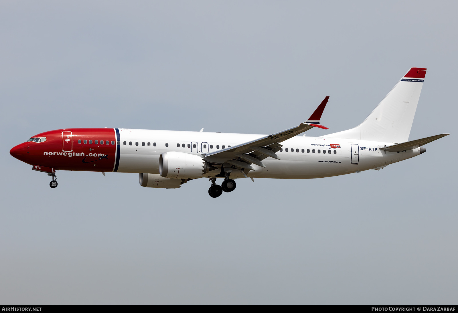 Aircraft Photo of SE-RTP | Boeing 737-8 Max 8 | Norwegian | AirHistory.net #696493