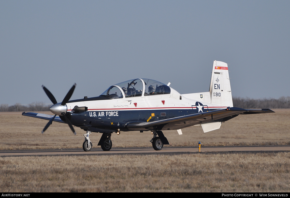 Aircraft Photo of 08-3910 / AF08-910 | Hawker Beechcraft T-6A Texan II | USA - Air Force | AirHistory.net #696512