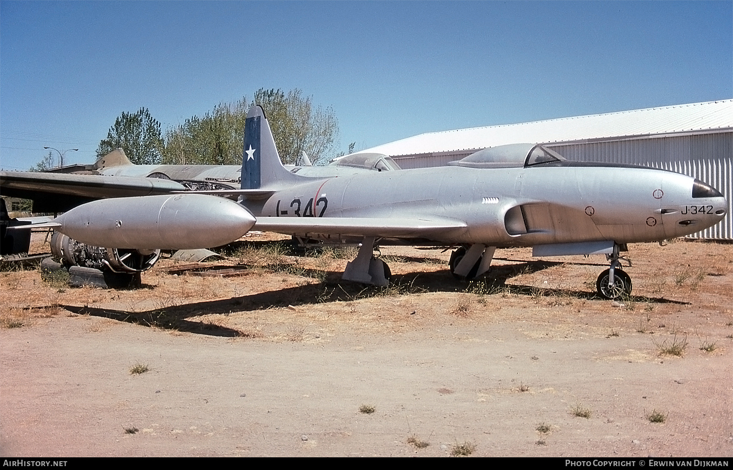Aircraft Photo of J-342 | Lockheed F-80C Shooting Star | Chile - Air Force | AirHistory.net #696516