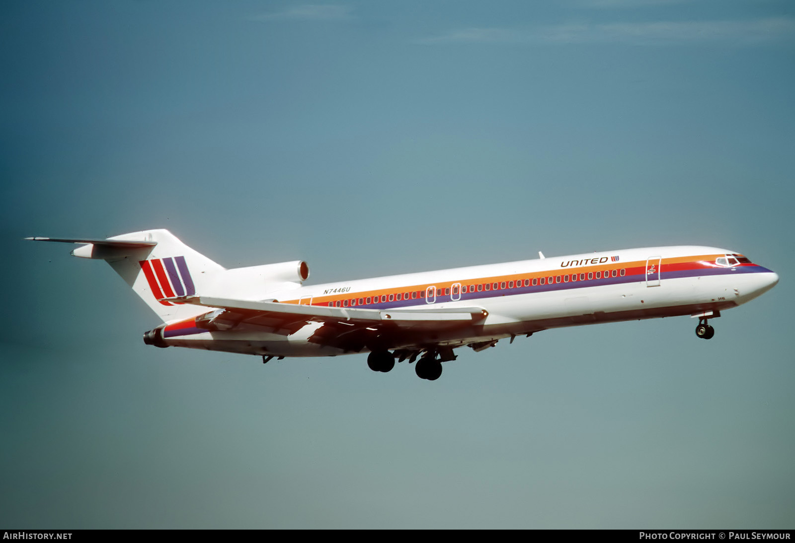 Aircraft Photo of N7446U | Boeing 727-222/Adv | United Airlines | AirHistory.net #696525