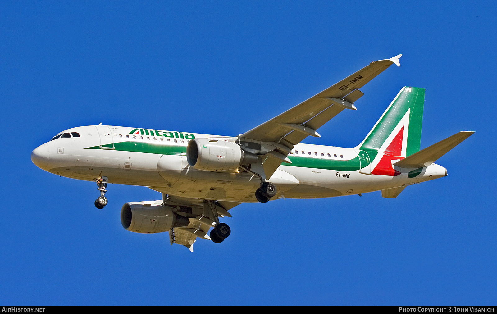 Aircraft Photo of EI-IMW | Airbus A319-111 | Alitalia | AirHistory.net #696713