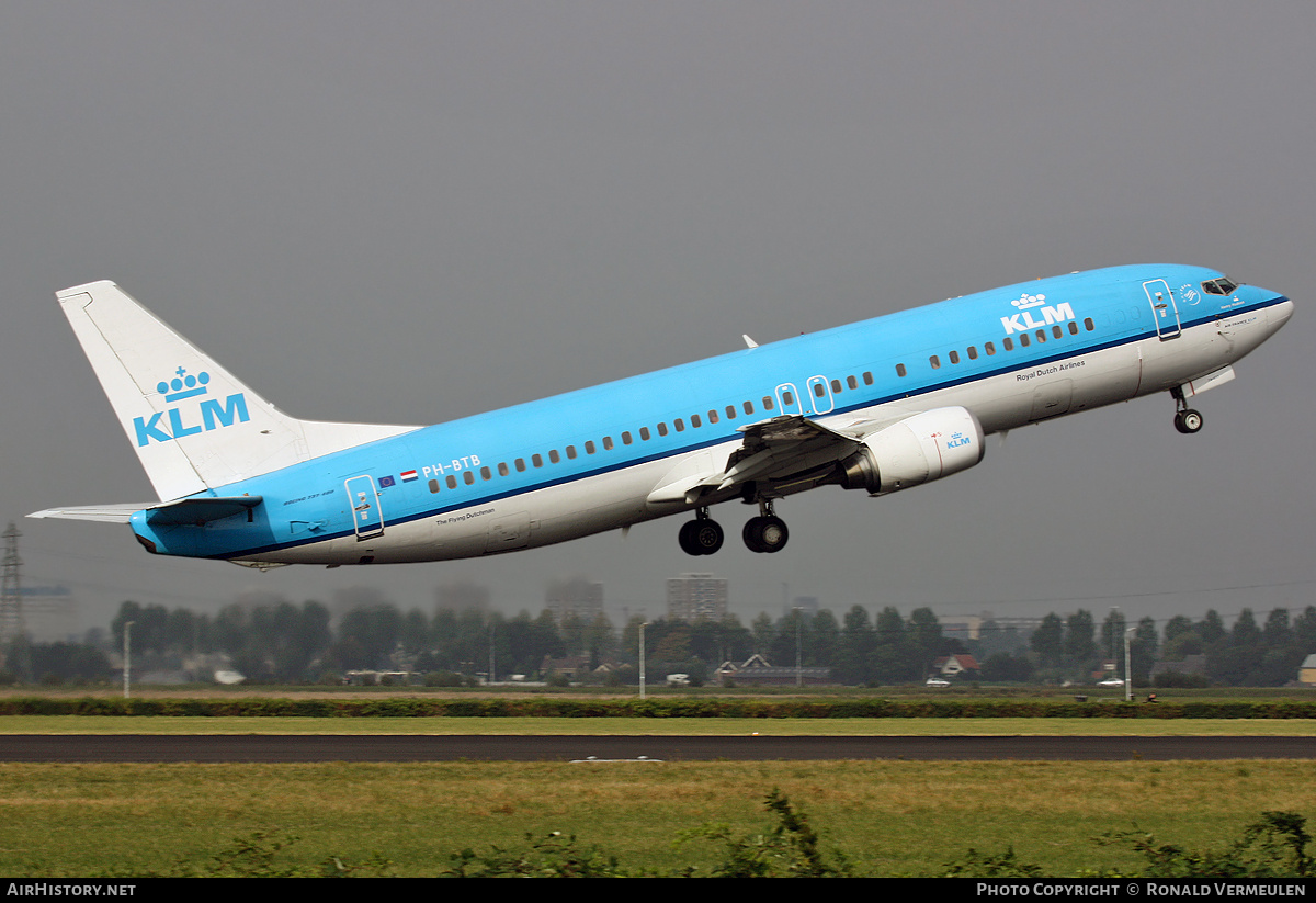 Aircraft Photo of PH-BTB | Boeing 737-406 | KLM - Royal Dutch Airlines | AirHistory.net #696750