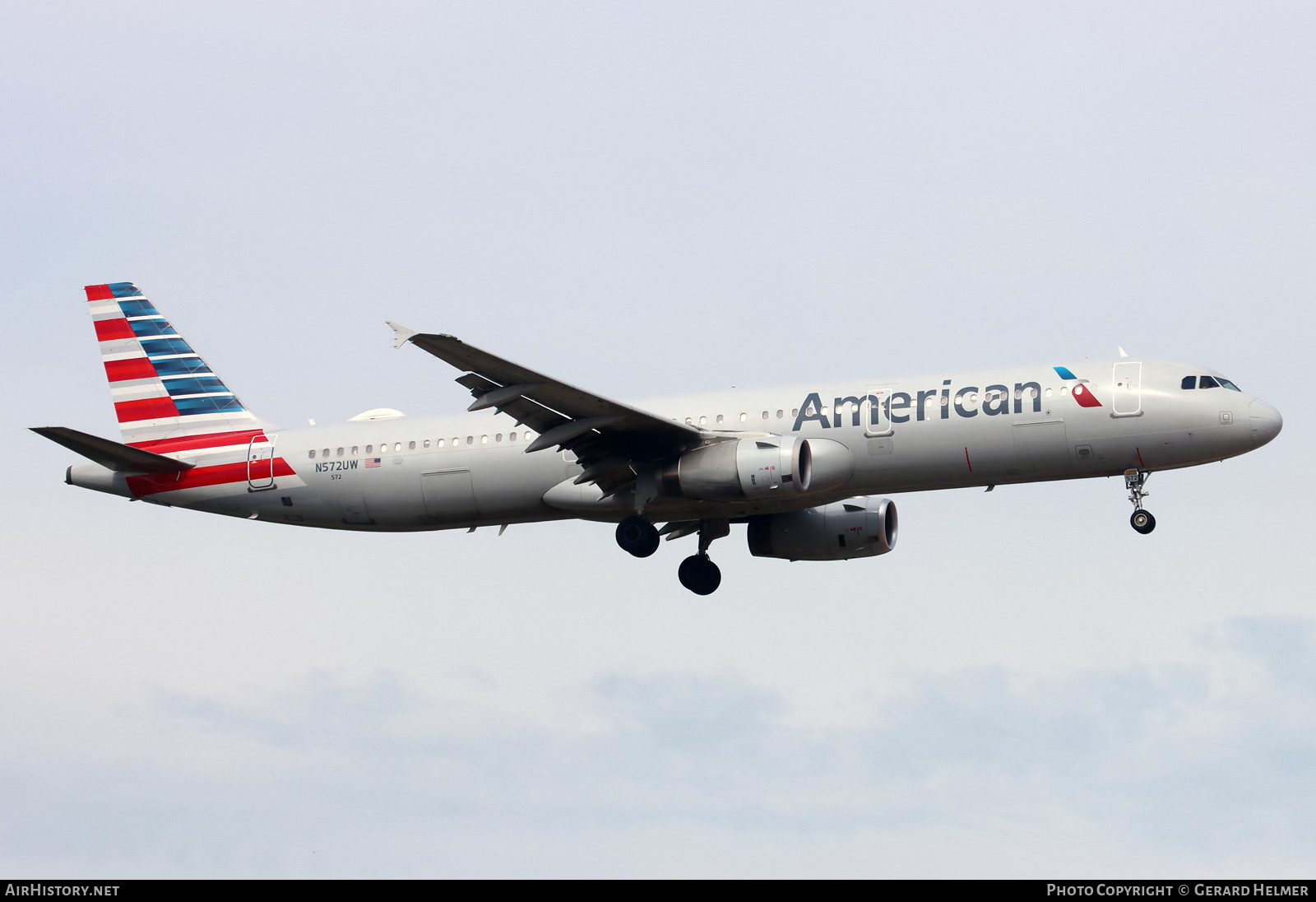 Aircraft Photo of N572UW | Airbus A321-231 | American Airlines | AirHistory.net #696830