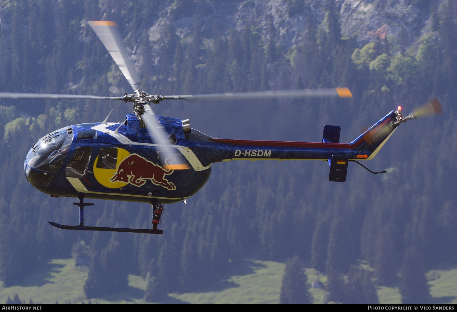 Aircraft Photo of D-HSDM | MBB BO-105CB | Red Bull | AirHistory.net #696926