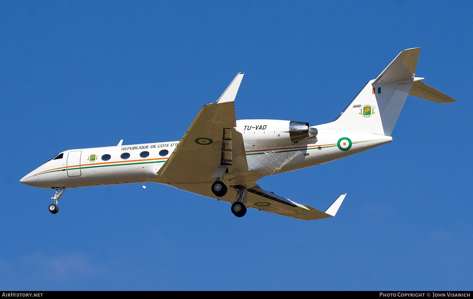 Aircraft Photo of TU-VAD | Gulfstream Aerospace G-IV-X Gulfstream G450 | Ivory Coast - Government | AirHistory.net #696954