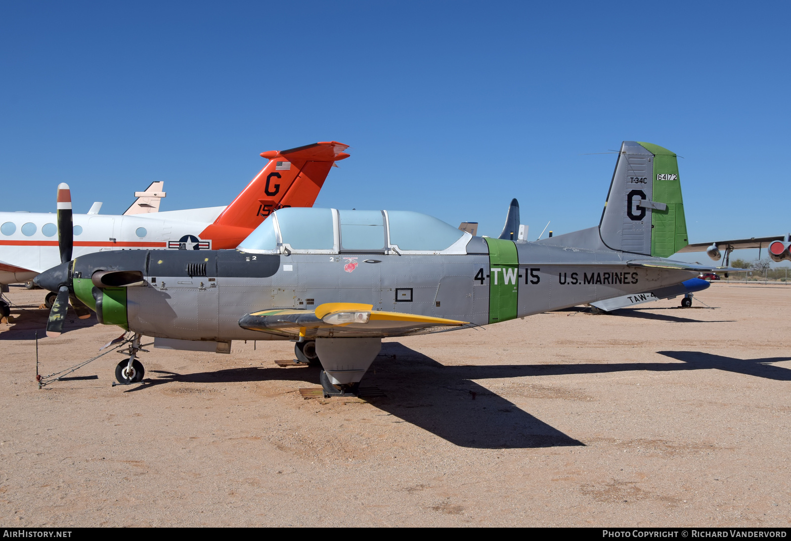 Aircraft Photo of 164172 | Beech T-34C Turbo Mentor | USA - Marines | AirHistory.net #697020