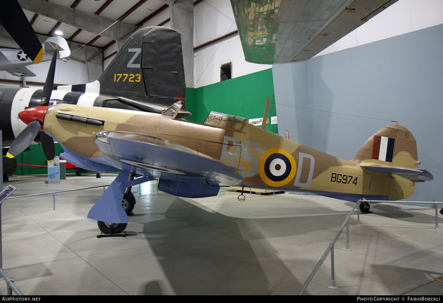 Aircraft Photo of BG974 | Hawker Hurricane Mk12 | UK - Air Force | AirHistory.net #697043