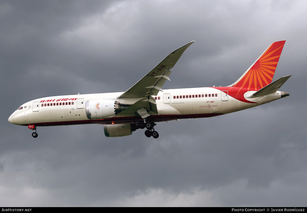 Aircraft Photo of VT-ANI | Boeing 787-8 Dreamliner | Air India | AirHistory.net #697087