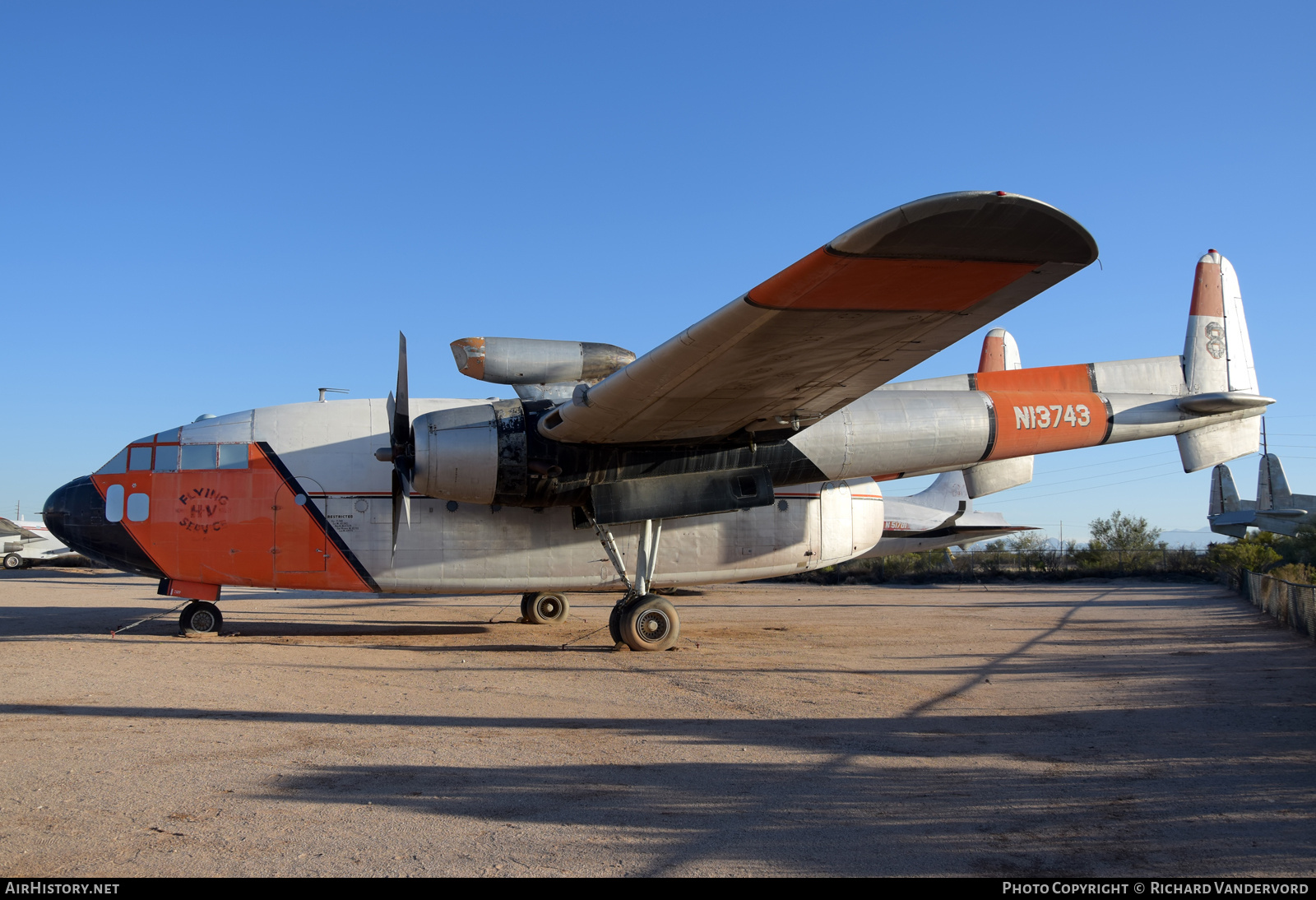 Aircraft Photo of N13743 | Fairchild C-119C Flying Boxcar | Hemet Valley Flying Service | AirHistory.net #697132