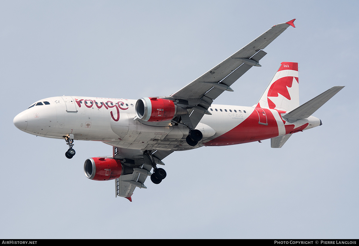 Aircraft Photo of C-FZUG | Airbus A319-114 | Air Canada Rouge | AirHistory.net #697133