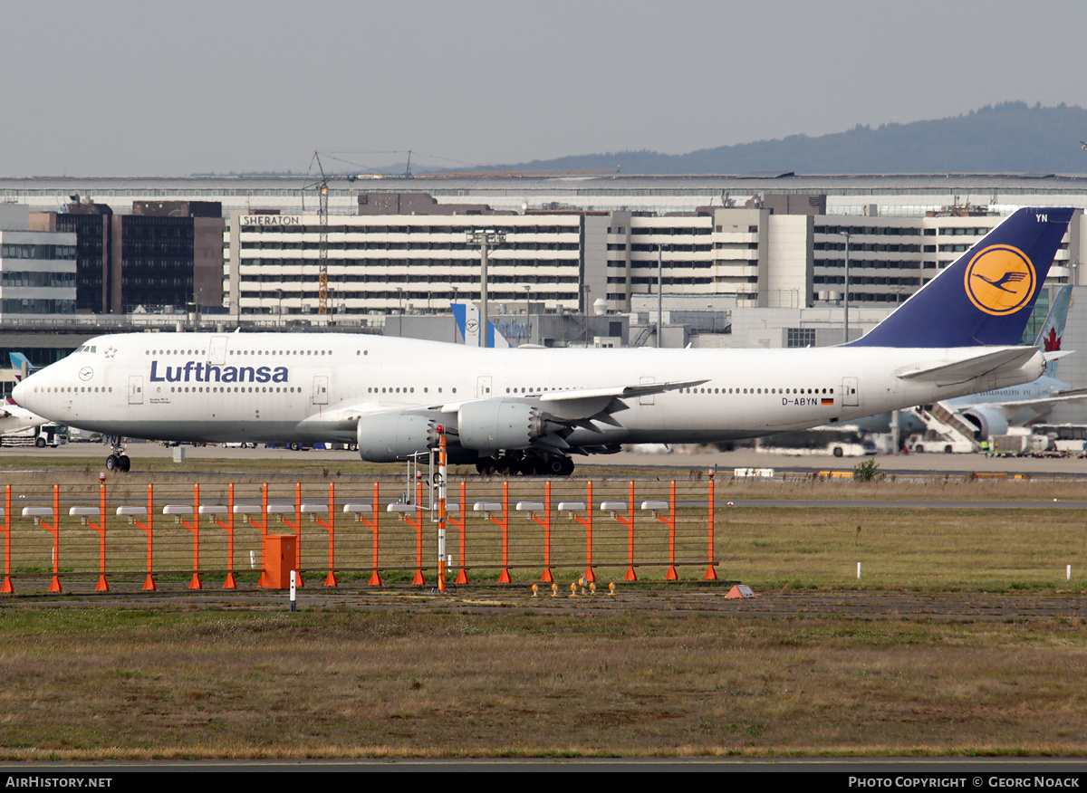 Aircraft Photo of D-ABYN | Boeing 747-830 | Lufthansa | AirHistory.net #697186