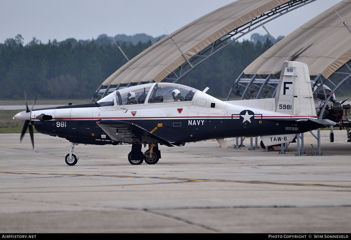 Aircraft Photo of 165981 | Raytheon T-6A Texan II | USA - Navy | AirHistory.net #697230