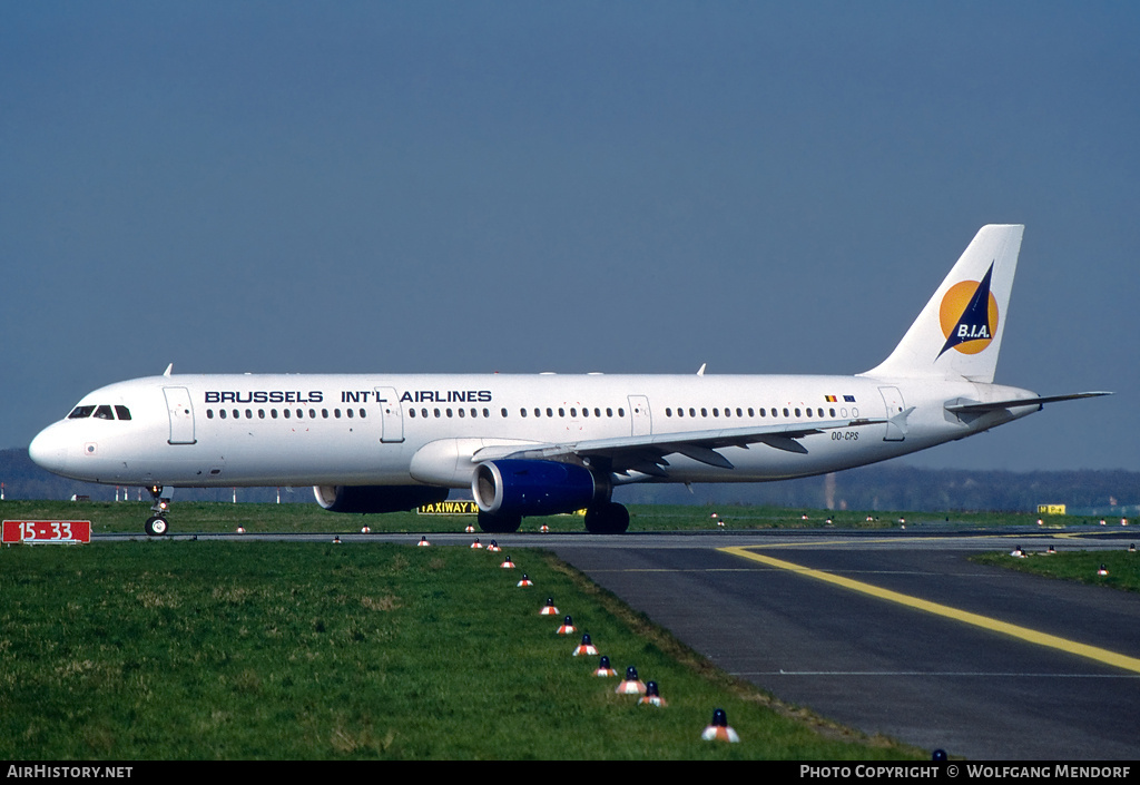 Aircraft Photo of OO-CPS | Airbus A321-131 | Brussels International Airlines - BIA | AirHistory.net #697265
