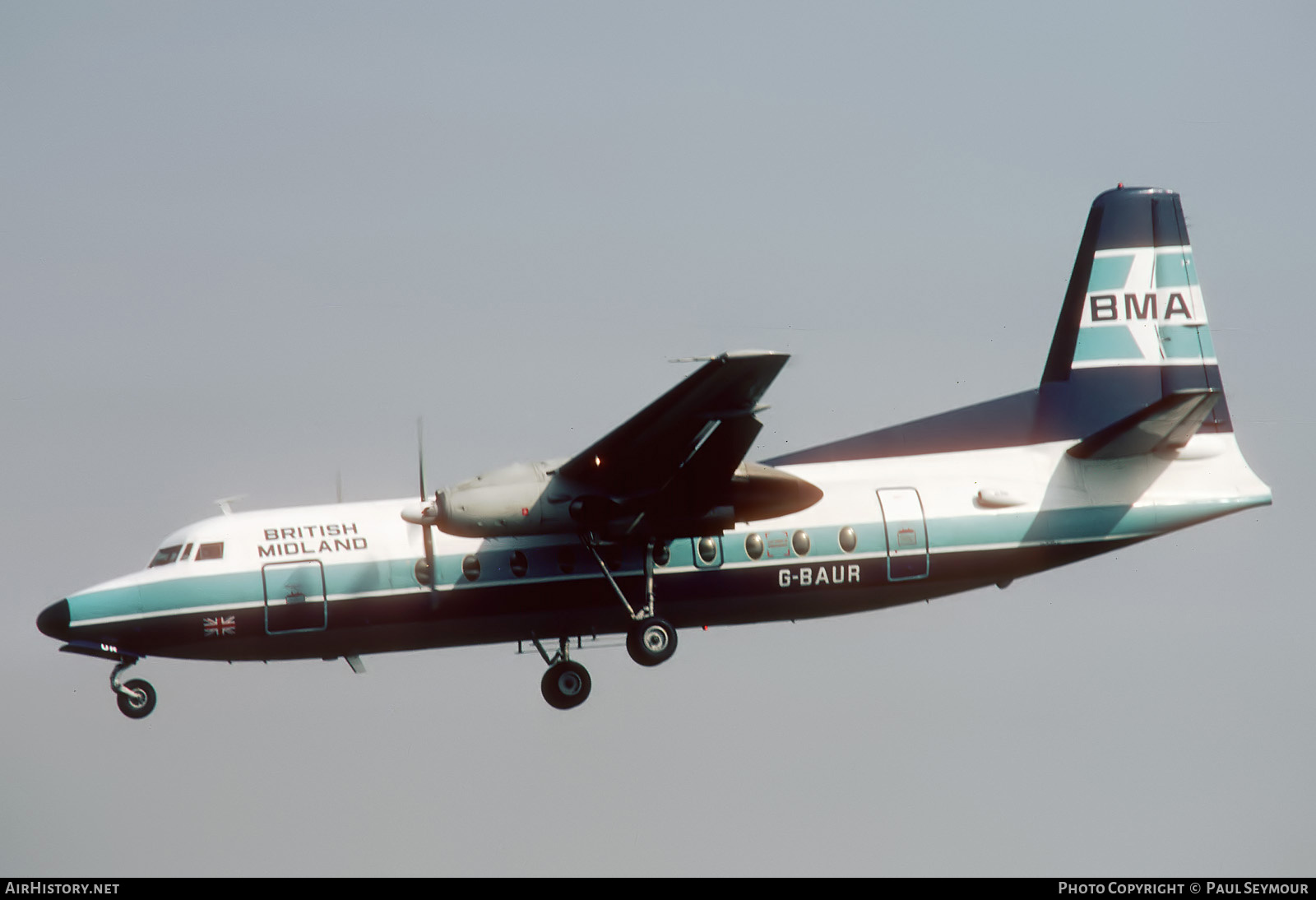Aircraft Photo of G-BAUR | Fokker F27-200 Friendship | British Midland Airways - BMA | AirHistory.net #697314