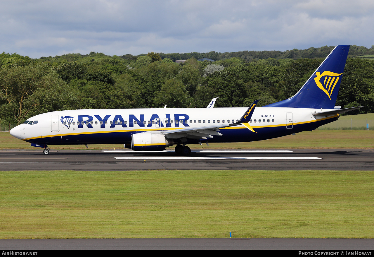 Aircraft Photo of G-RUKD | Boeing 737-8AS | Ryanair | AirHistory.net #697325