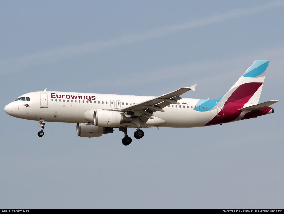 Aircraft Photo of D-ABDU | Airbus A320-214 | Eurowings | AirHistory.net #697371