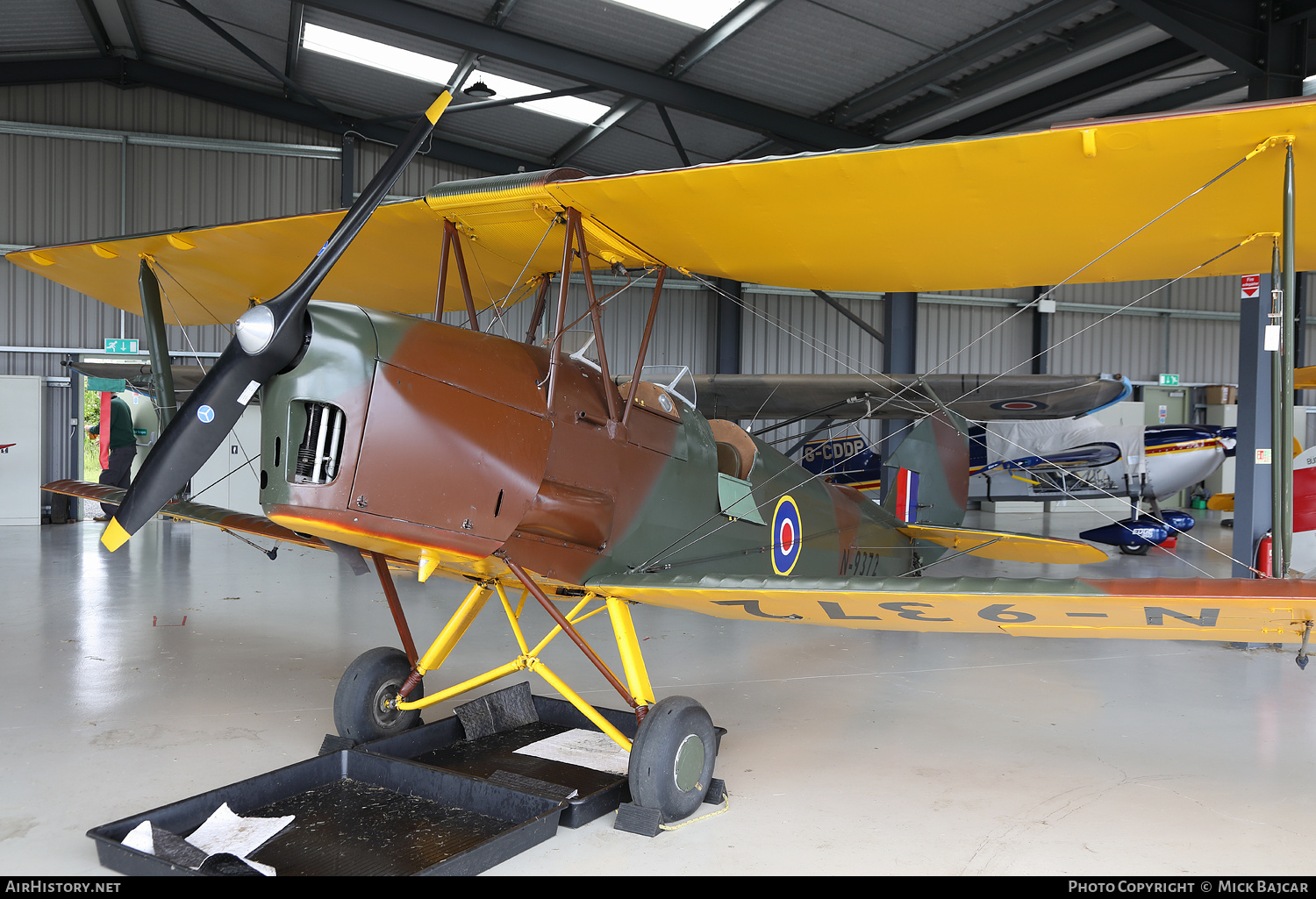 Aircraft Photo of G-ANHK / N9372 | De Havilland D.H. 82A Tiger Moth | UK - Air Force | AirHistory.net #697403