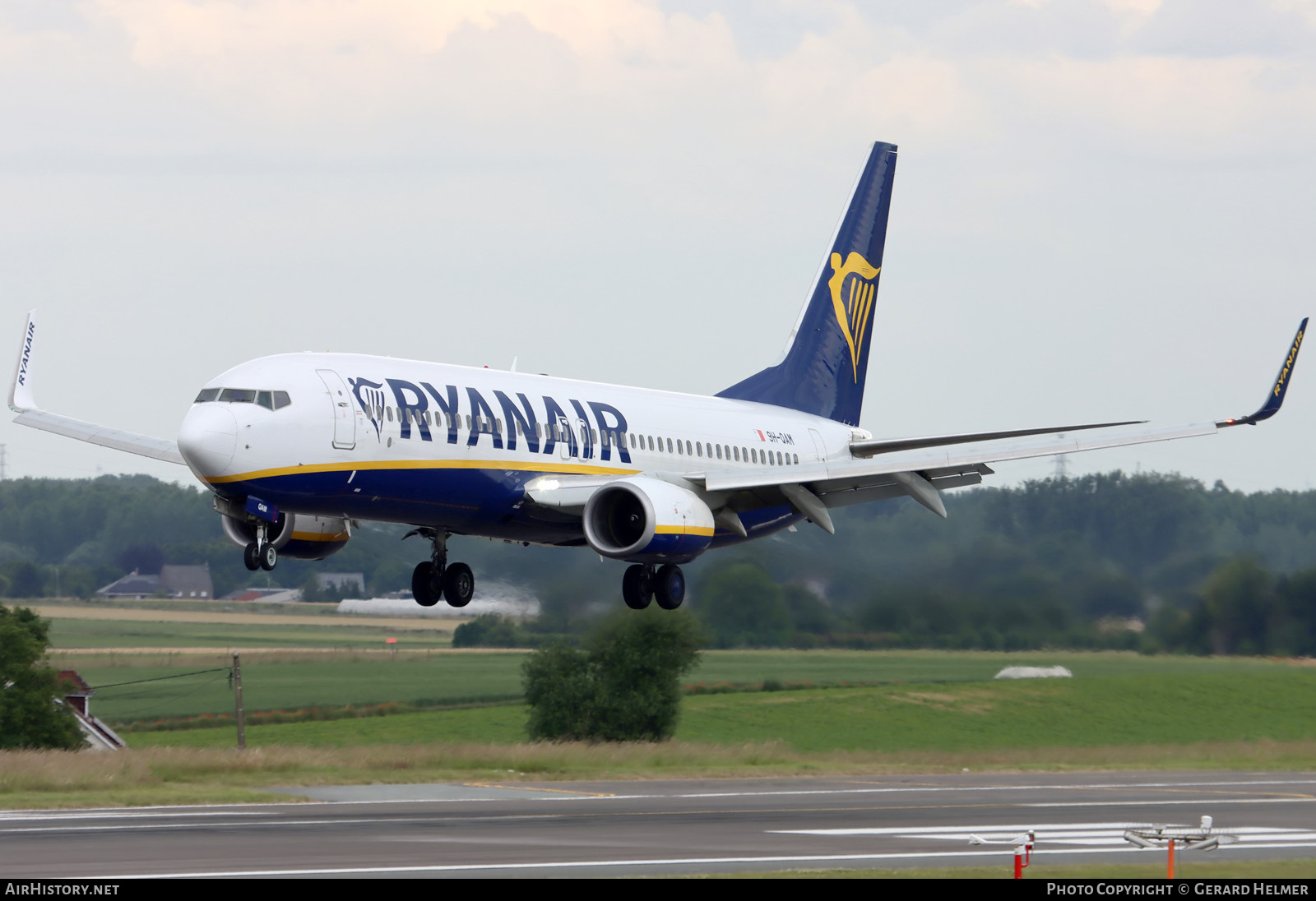 Aircraft Photo of 9H-QAM | Boeing 737-800 | Ryanair | AirHistory.net #697404