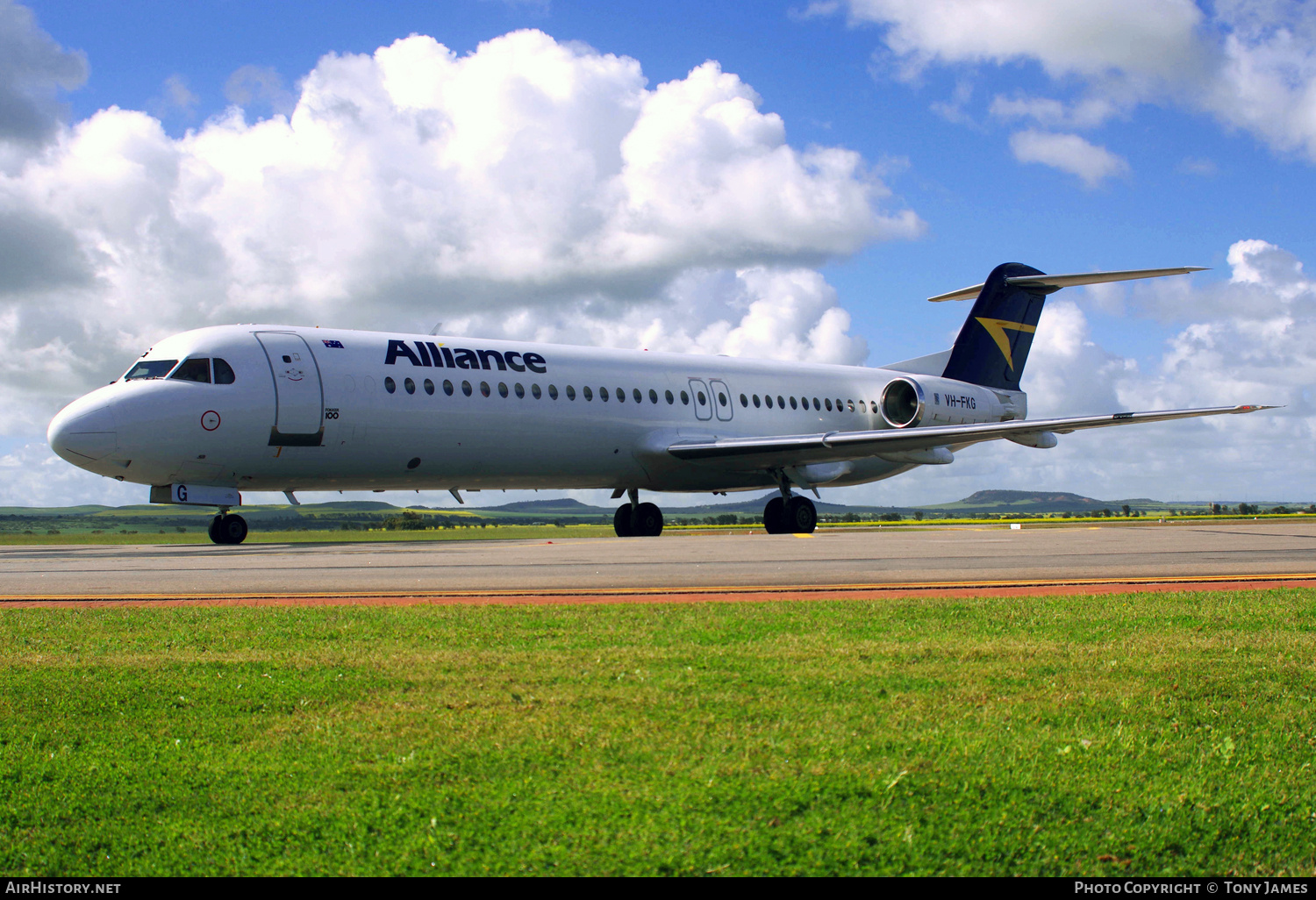 Aircraft Photo of VH-FKG | Fokker 100 (F28-0100) | Alliance Airlines | AirHistory.net #697441