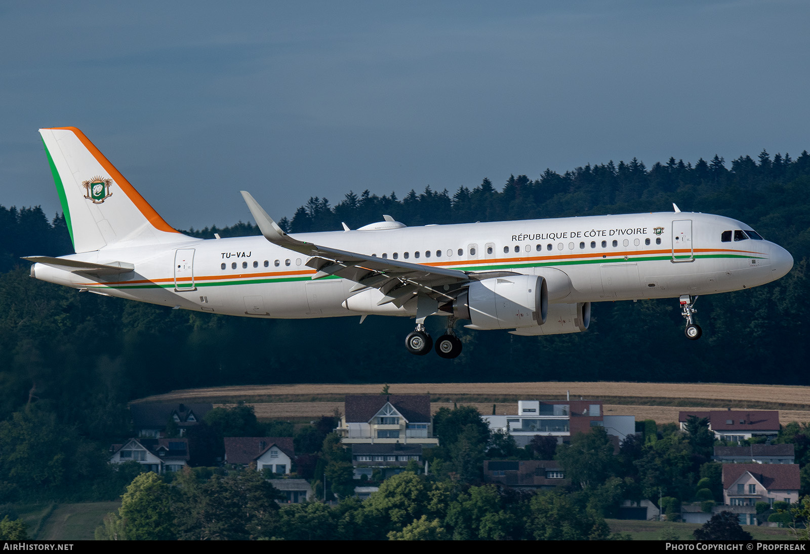 Aircraft Photo of TU-VAJ | Airbus ACJ320 (A320-251N/CJ) | Ivory Coast - Government | AirHistory.net #697459