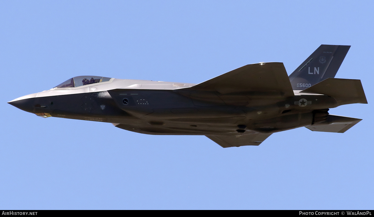 Aircraft Photo of 20-5600 / AF20-5600 | Lockheed Martin F-35A Lightning II | USA - Air Force | AirHistory.net #697581