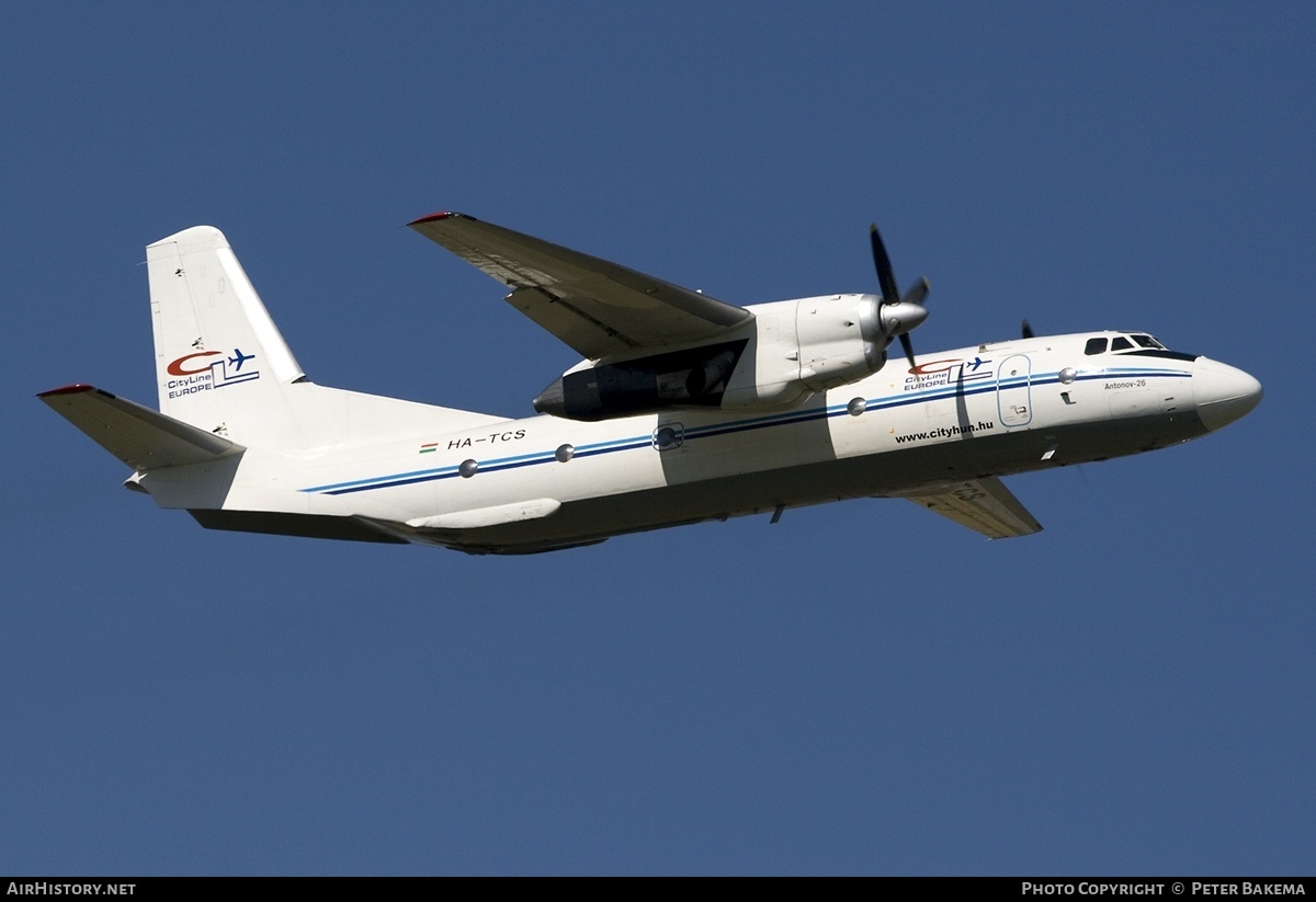 Aircraft Photo of HA-TCS | Antonov An-26B | CityLine Hungary | AirHistory.net #697595