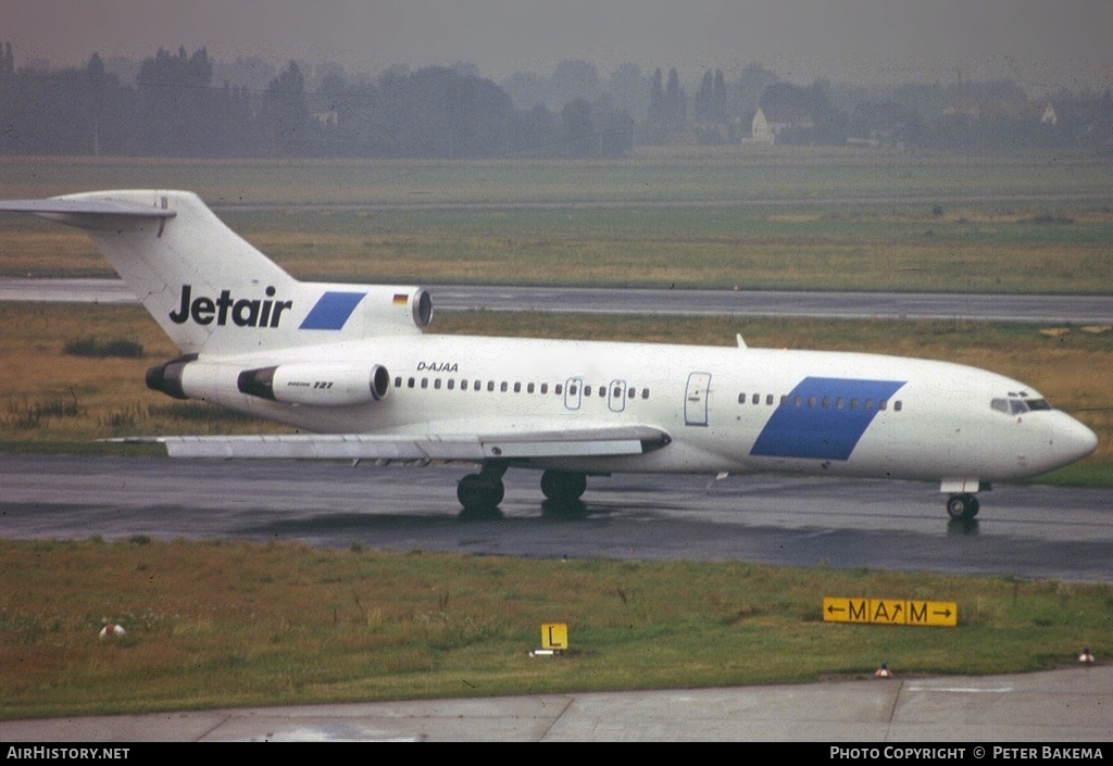 Aircraft Photo of D-AJAA | Boeing 727-81 | Jetair | AirHistory.net #697628