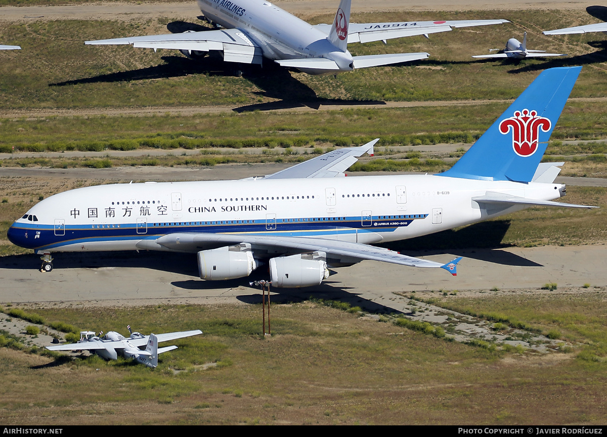 Aircraft Photo of B-6139 | Airbus A380-841 | China Southern Airlines | AirHistory.net #697664
