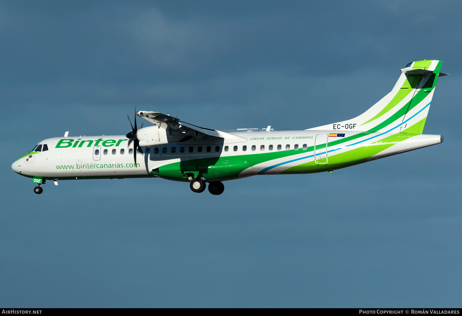 Aircraft Photo of EC-OGF | ATR ATR-72-600 (ATR-72-212A) | Binter Canarias | AirHistory.net #697783