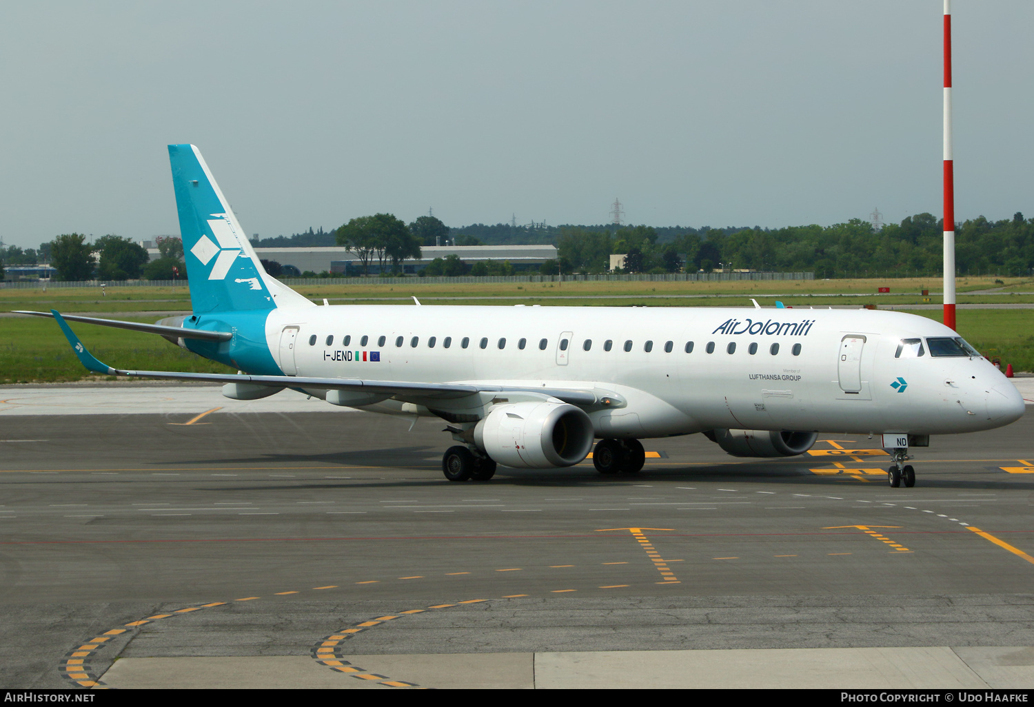 Aircraft Photo of I-JEND | Embraer 190LR (ERJ-190-100LR) | Air Dolomiti | AirHistory.net #697862