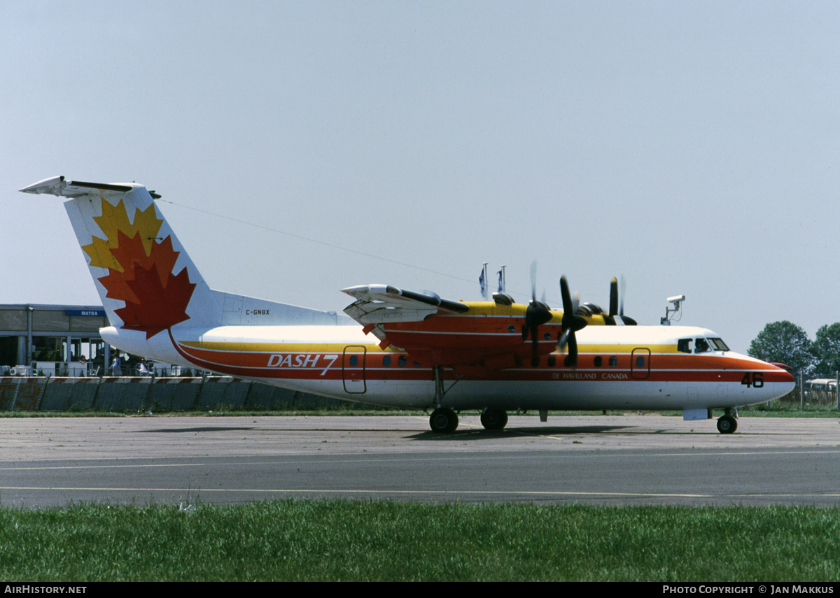 Aircraft Photo of C-GNBX | De Havilland Canada DHC-7-100 Dash 7 | De Havilland Canada | AirHistory.net #697878