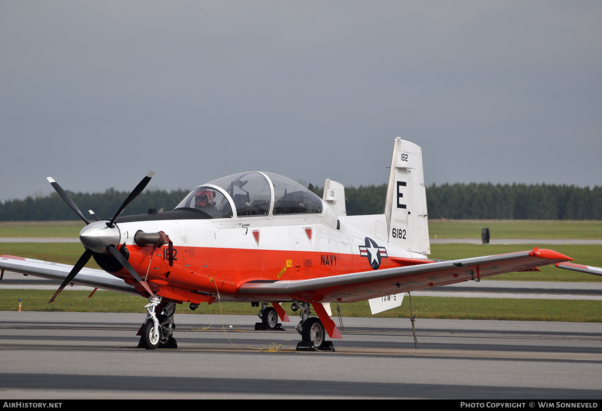Aircraft Photo of 166182 / 6182 | Beechcraft T-6C Texan II | USA - Navy | AirHistory.net #697891