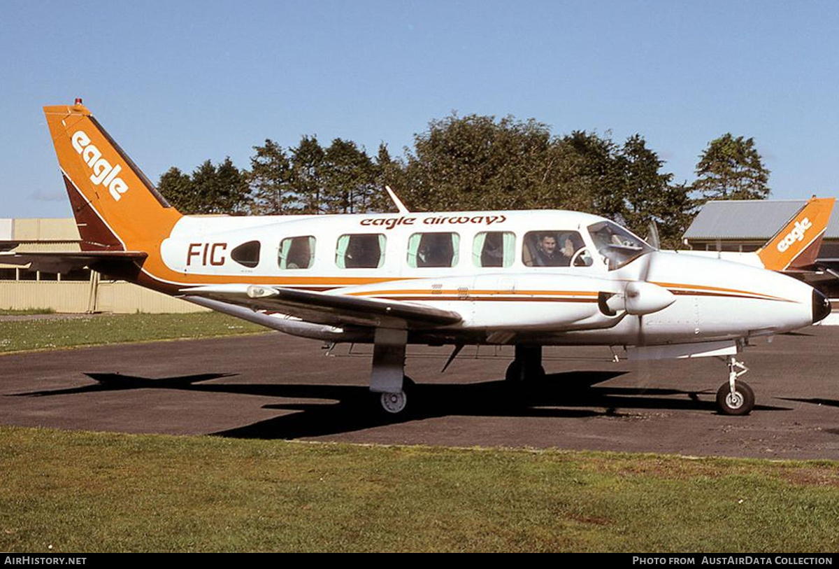 Aircraft Photo of ZK-FIC / FIC | Piper PA-31-350 Navajo Chieftain | Eagle Airways | AirHistory.net #697902