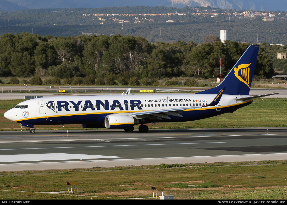 Aircraft Photo of EI-EFD | Boeing 737-8AS | Ryanair | AirHistory.net #698014