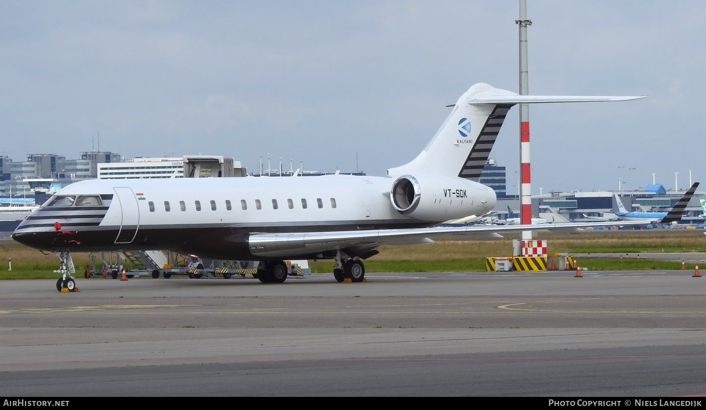 Aircraft Photo of VT-SDK | Bombardier Global Express (BD-700-1A10) | Kalyani Group | AirHistory.net #698050