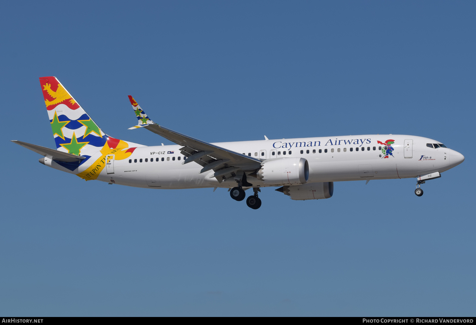 Aircraft Photo of VP-CIZ | Boeing 737-8 Max 8 | Cayman Airways | AirHistory.net #698087
