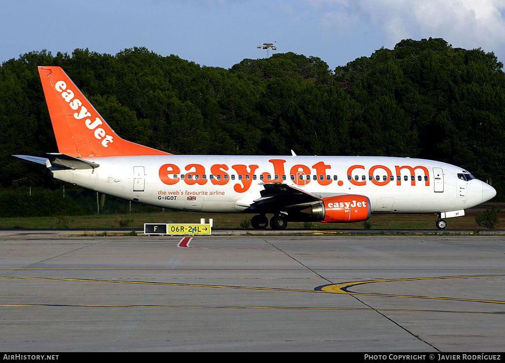 Aircraft Photo of G-IGOT | Boeing 737-3L9 | EasyJet | AirHistory.net #698422