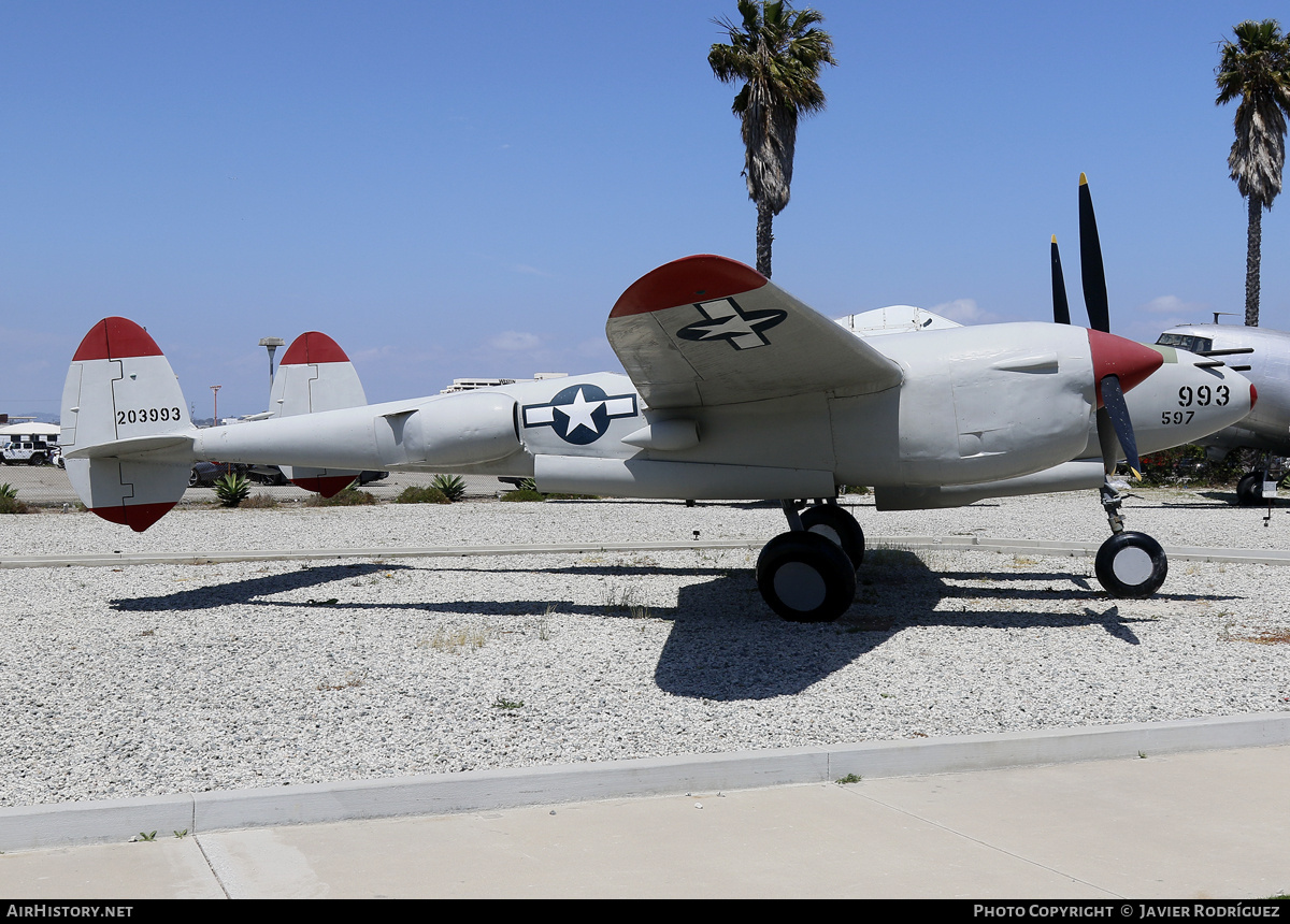Aircraft Photo of 42-103993 / 203993 | Lockheed P-38L Lightning (replica) | USA - Air Force | AirHistory.net #698435