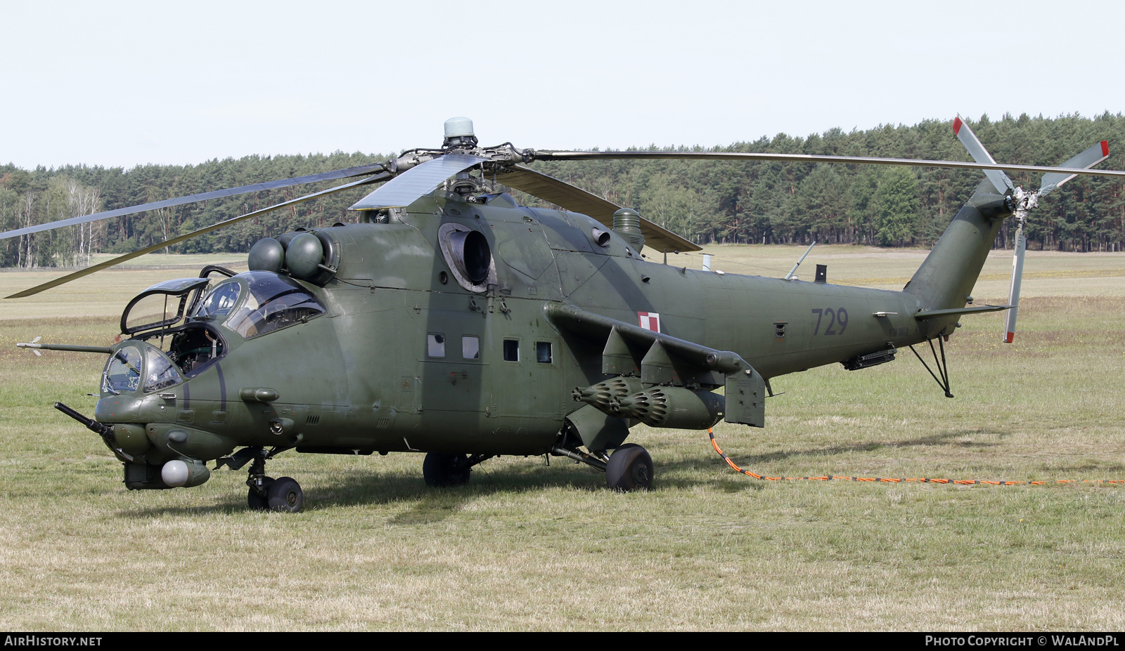 Aircraft Photo of 729 | Mil Mi-24W | Poland - Army | AirHistory.net #698460