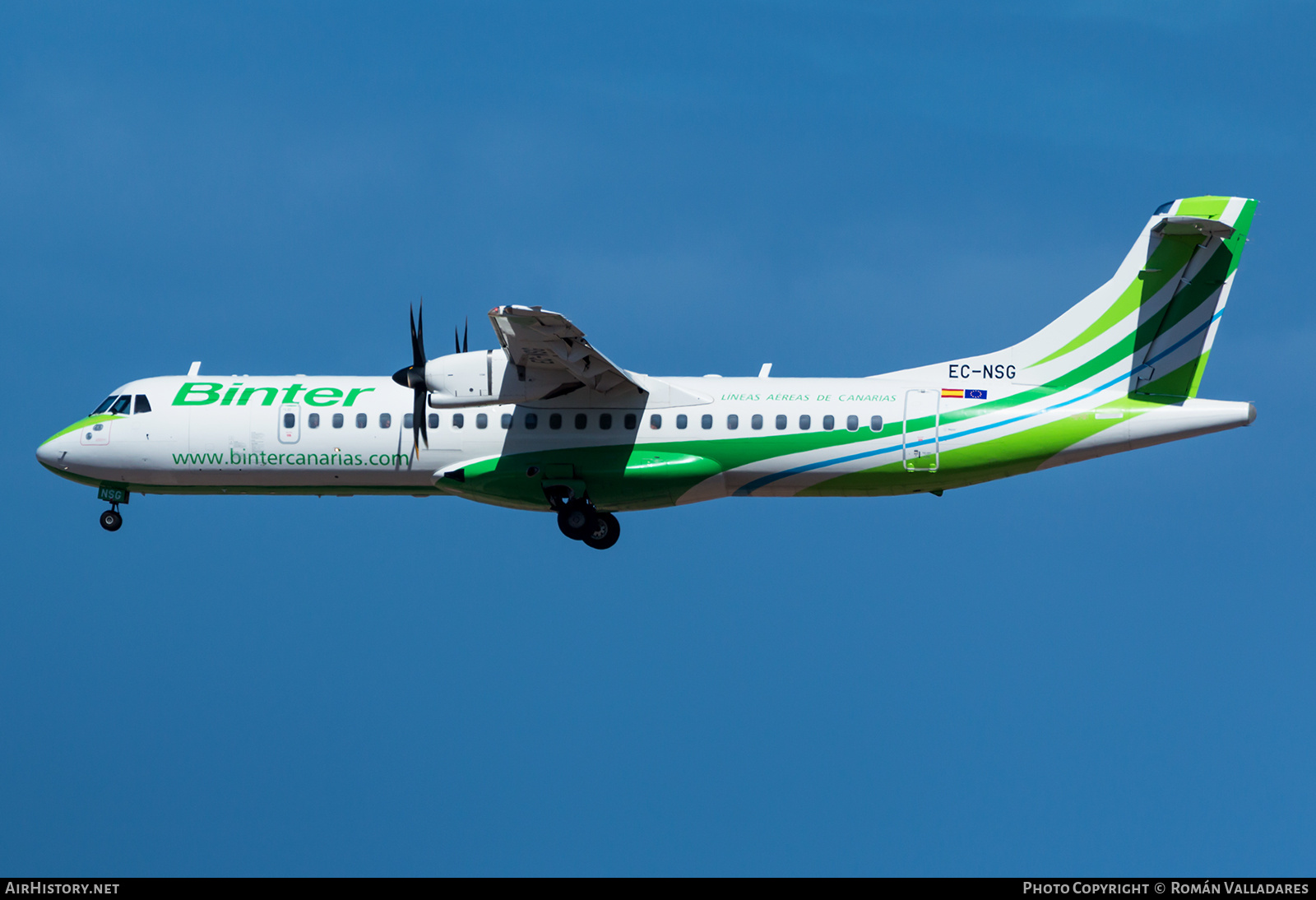 Aircraft Photo of EC-NSG | ATR ATR-72-600 (ATR-72-212A) | Binter Canarias | AirHistory.net #698544