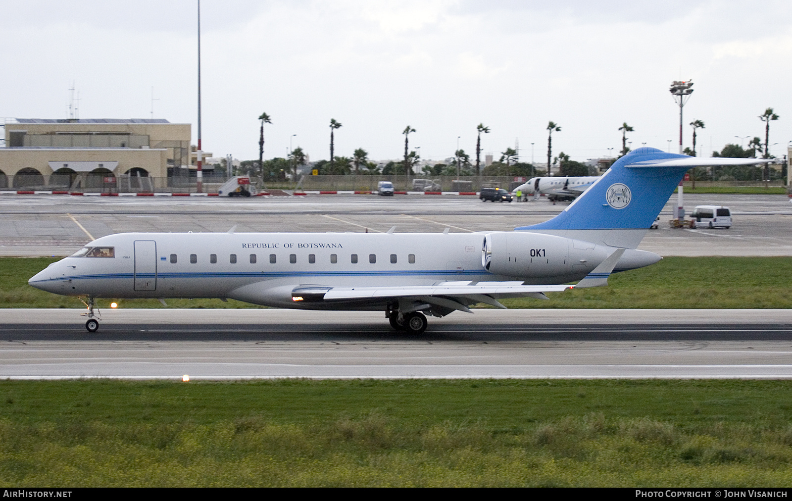Aircraft Photo of OK1 | Bombardier Global Express (BD-700-1A10) | Botswana - Air Force | AirHistory.net #698589