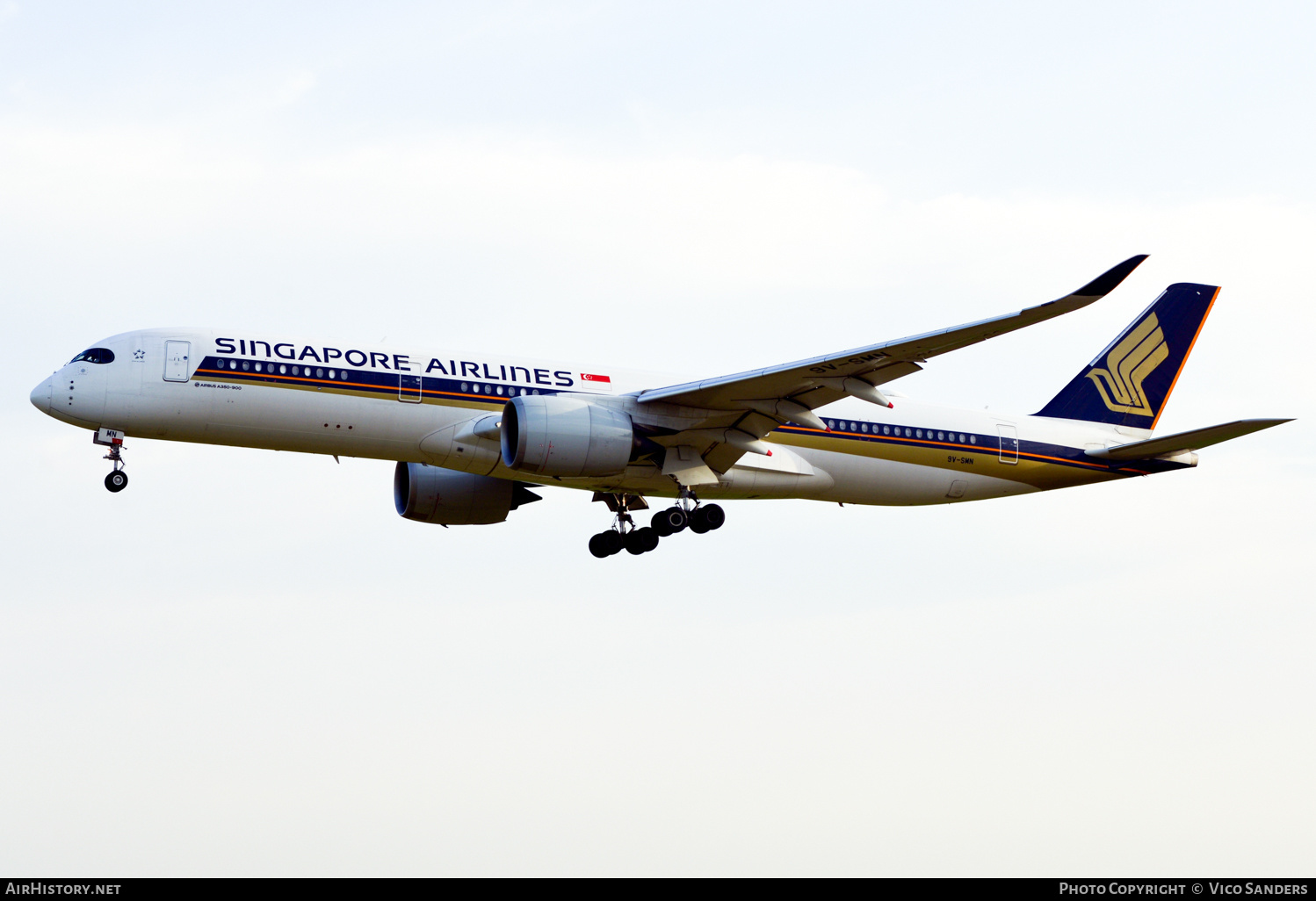 Aircraft Photo of 9V-SMN | Airbus A350-941 | Singapore Airlines | AirHistory.net #698620