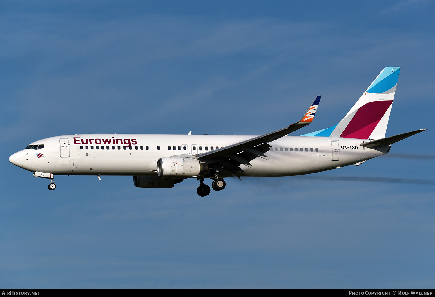 Aircraft Photo of OK-TSO | Boeing 737-8GQ | Eurowings | AirHistory.net #698633