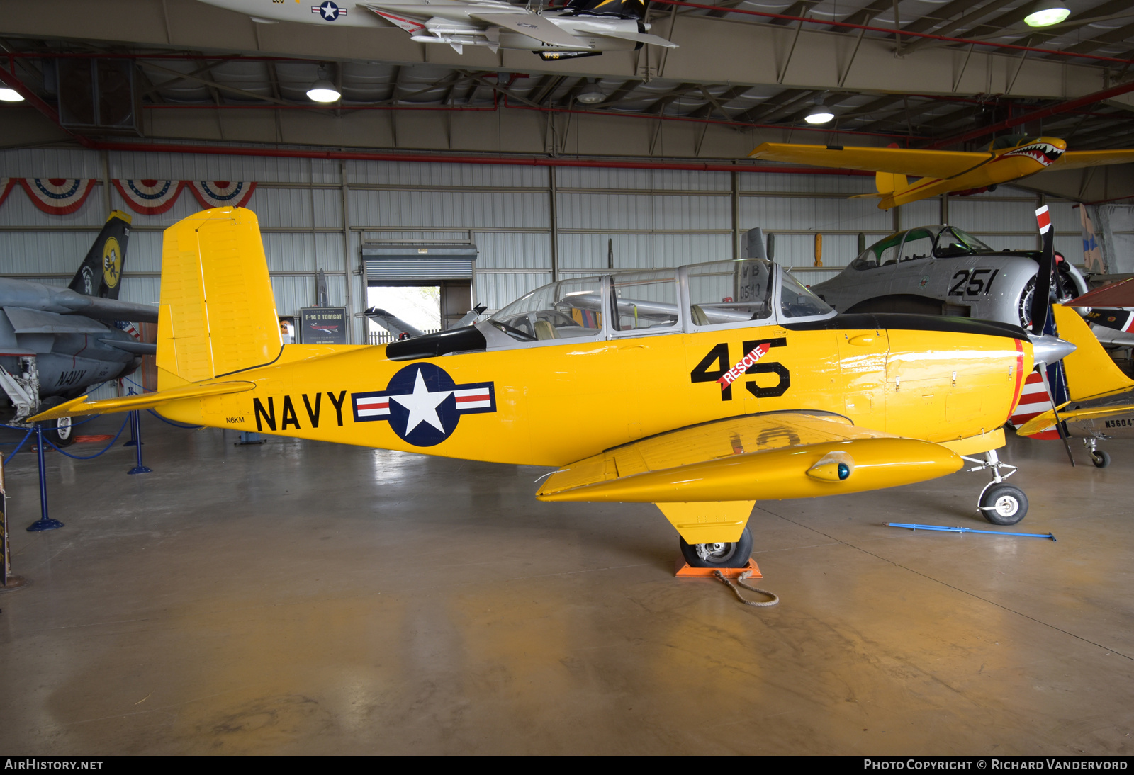 Aircraft Photo of N6KM | Beech T-34B Mentor | USA - Navy | AirHistory.net #698729