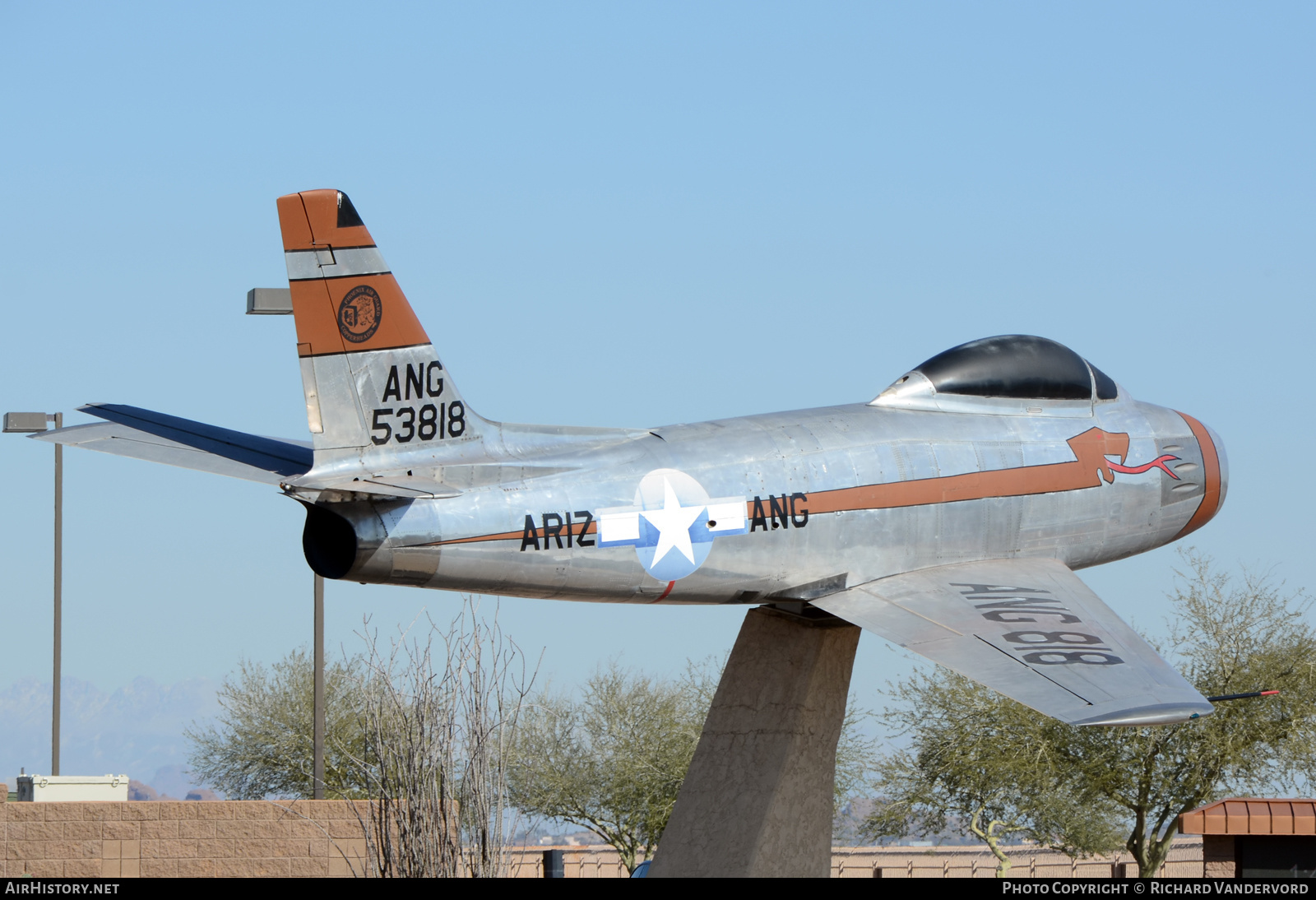 Aircraft Photo of 55-3818 / 53818 | North American F-86F Sabre | USA - Air Force | AirHistory.net #698733