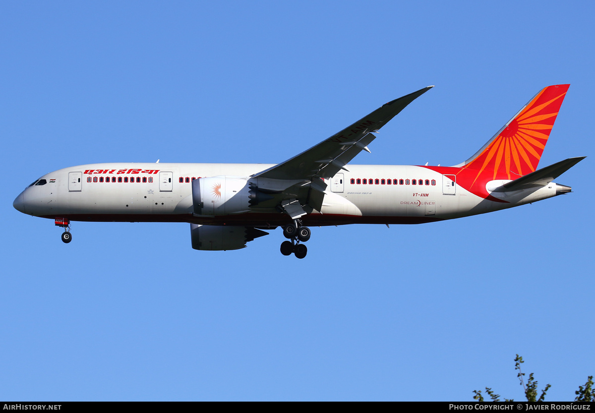Aircraft Photo of VT-ANM | Boeing 787-8 Dreamliner | Air India | AirHistory.net #698768